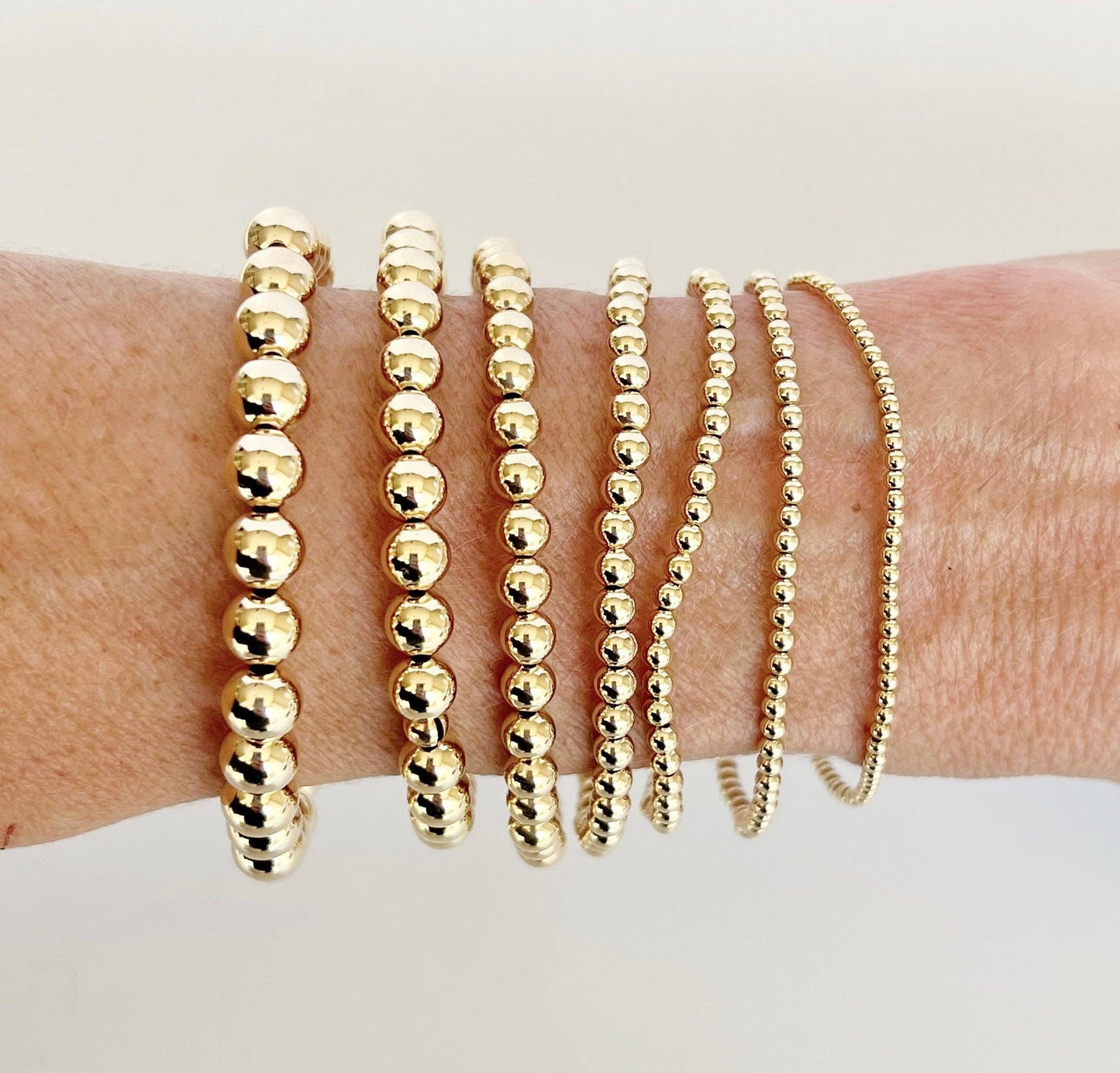 14k Gold Filled Beaded Bracelets