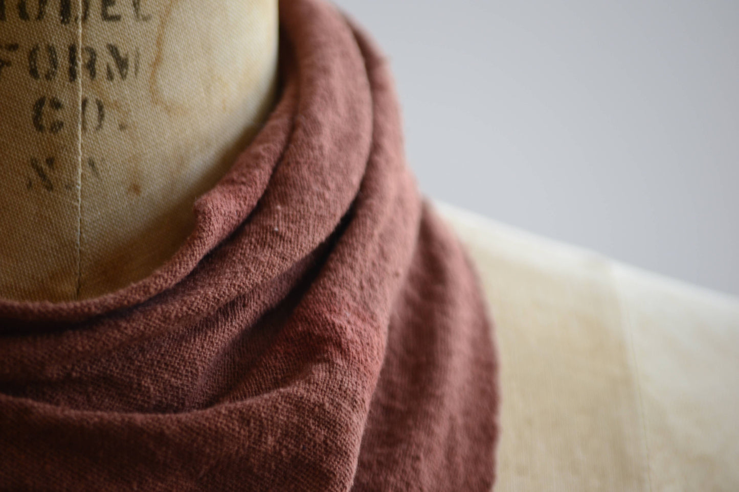 Terra Cotta Solid Naturally Dyed Bandana