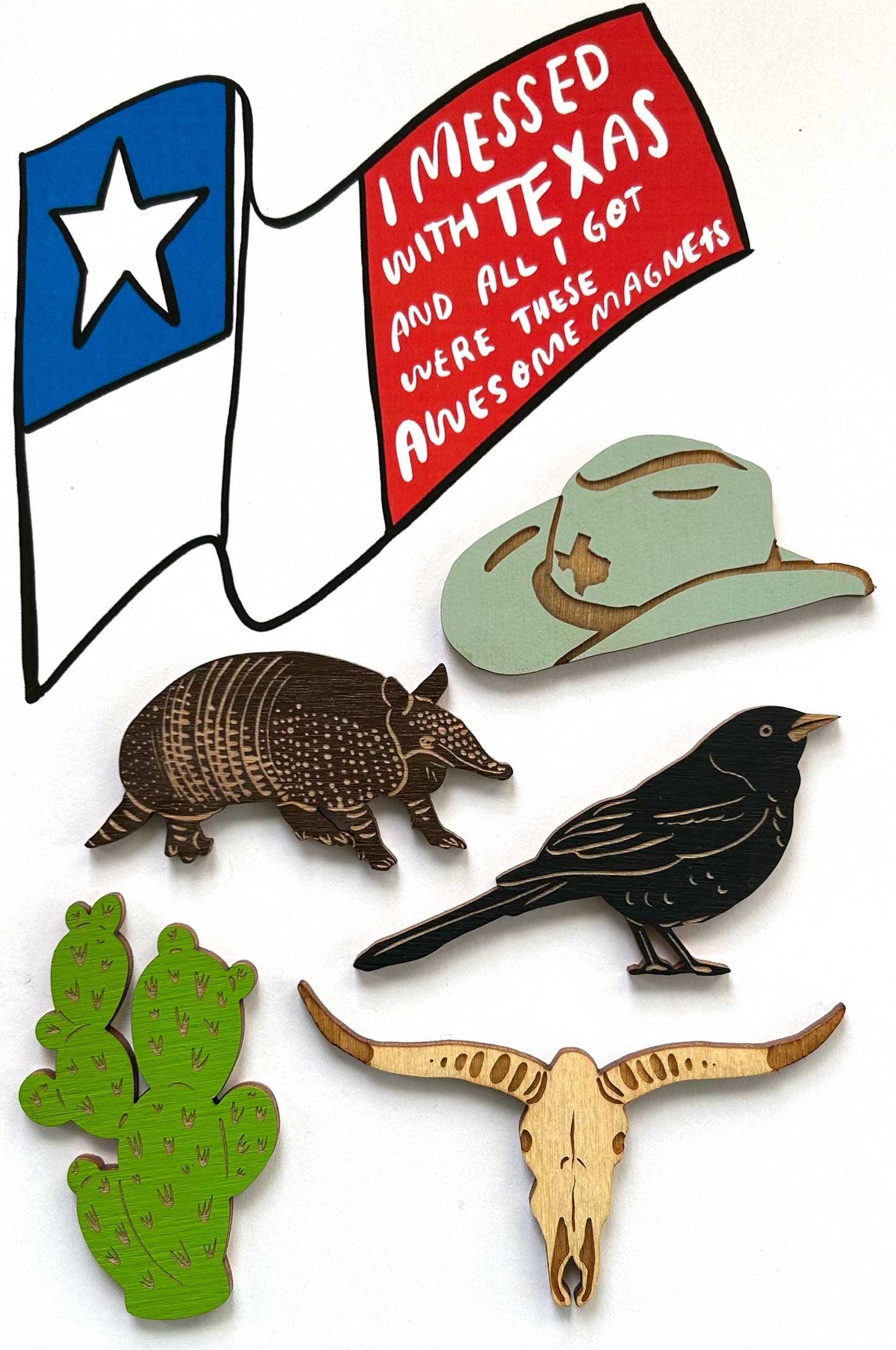 Texas Magnet Set