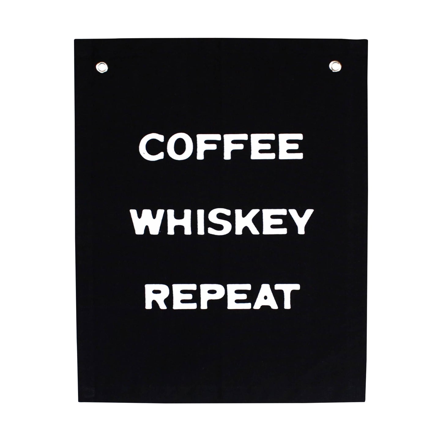 Coffee Whiskey Repeat Banner