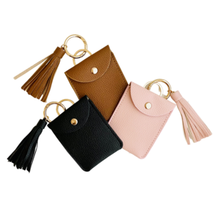 Mini Wallet Key Chain w/ Tassel