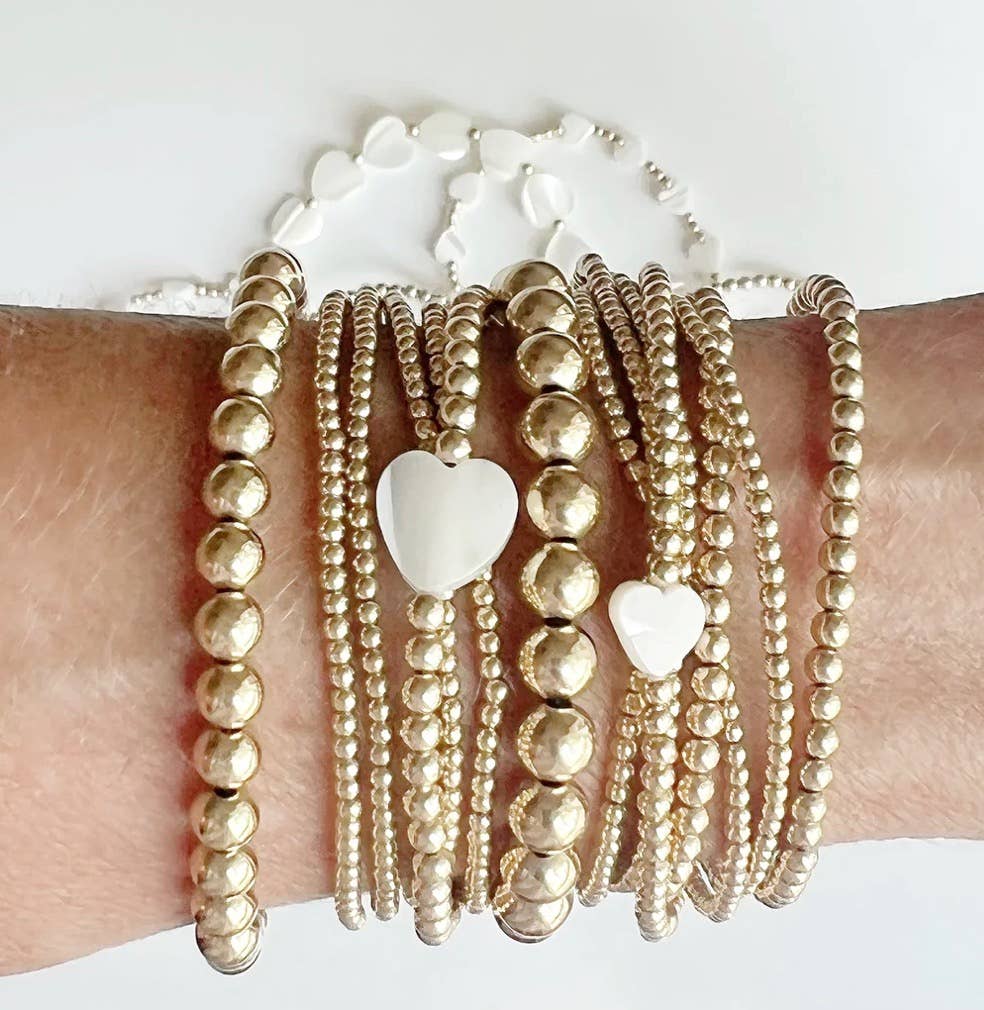 14k Gold Filled Beaded Bracelets