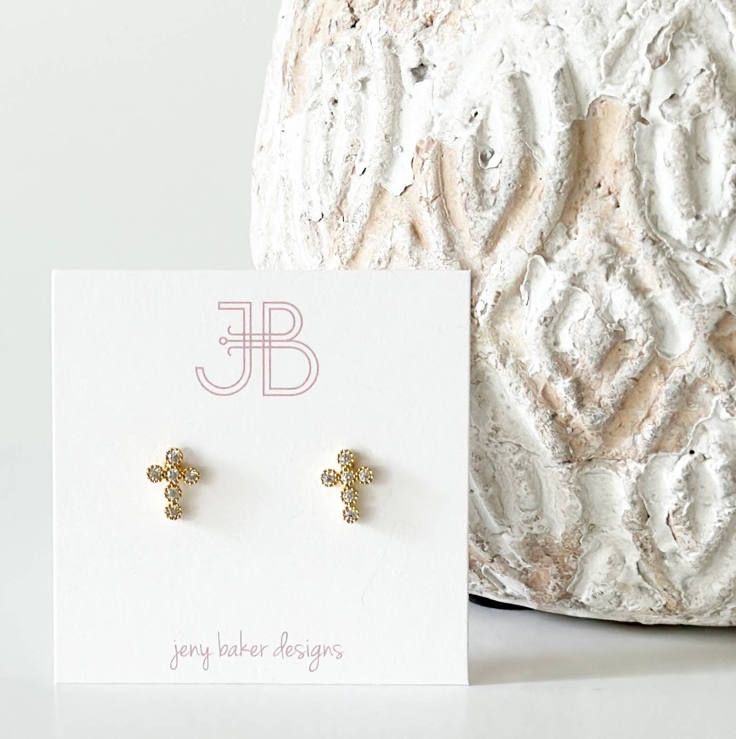 Golden Cross Studs