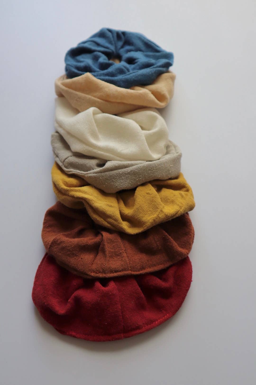 Raw Silk Naturally Dyed Hair Scrunchies