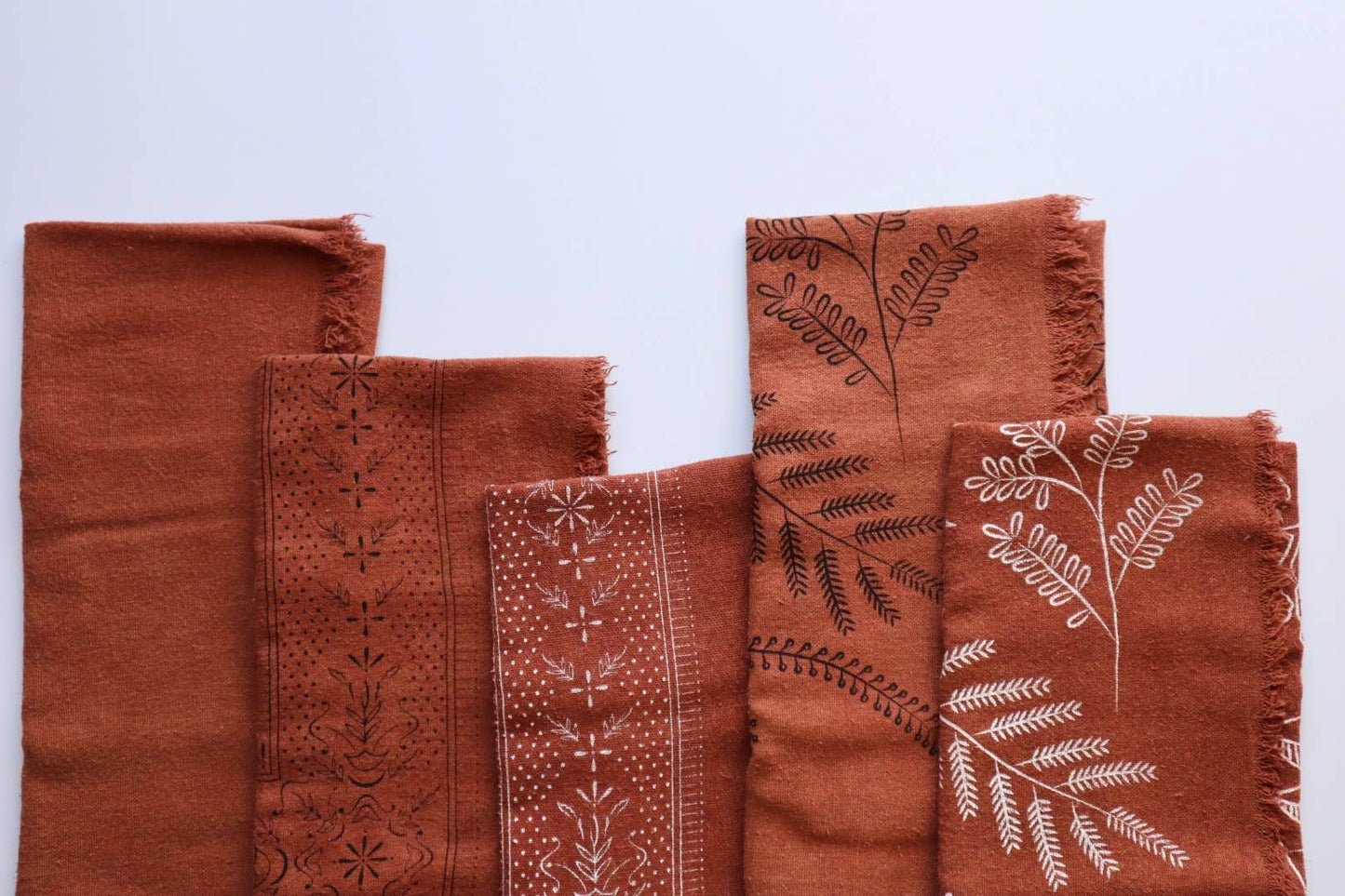 Terra Cotta Solid Naturally Dyed Bandana