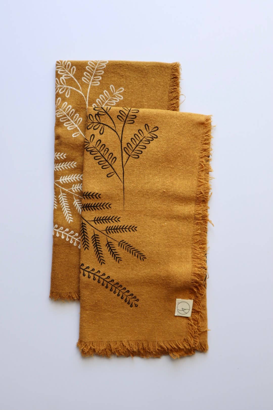 Desert Gold Botanical Print Naturally Dyed Bandana