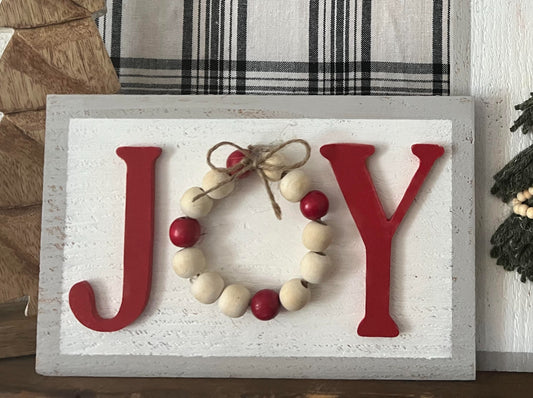 "Joy" Wooden Sign