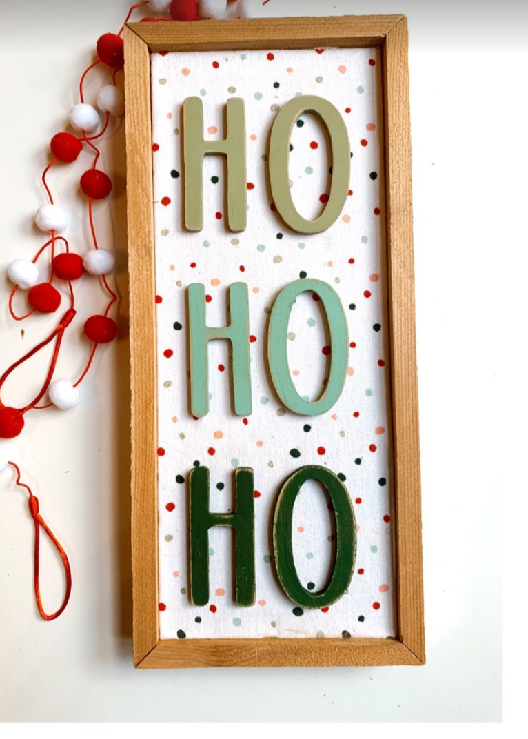 Ho Ho Ho - thin letters