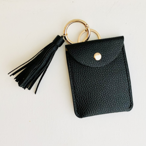 Mini Wallet Key Chain w/ Tassel