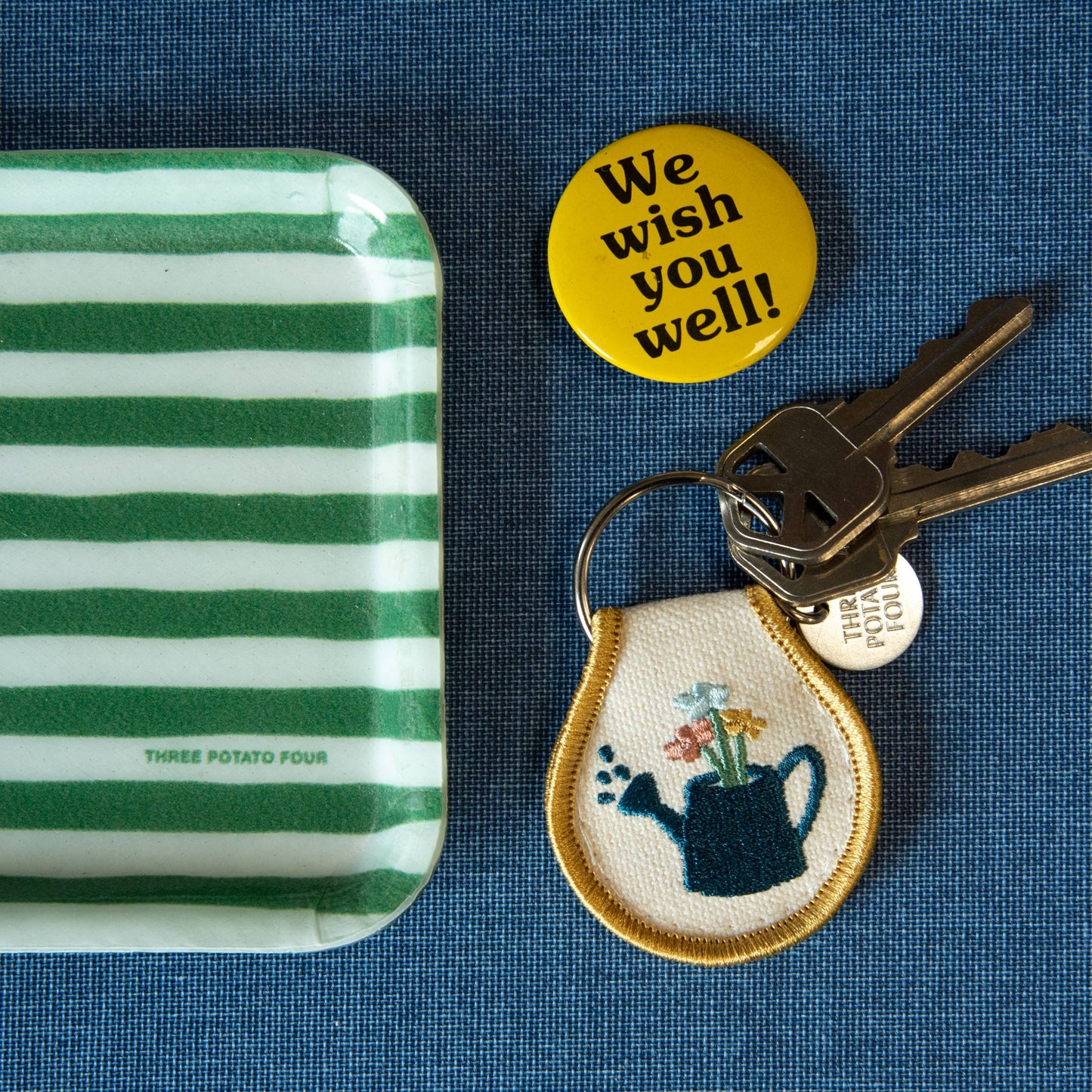 Watering Can Patch Keychain