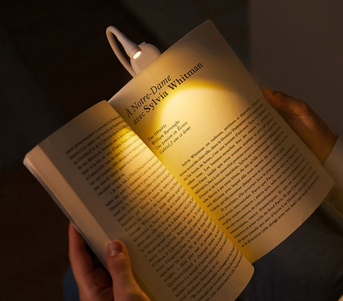 Clip on Book Light | Dimmable & Adjustable | Rechargeable