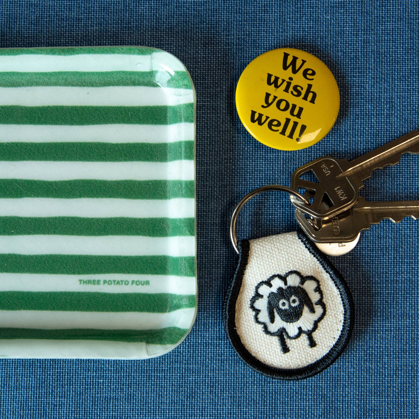 Sheep Patch Keychain