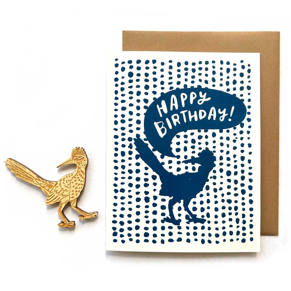 Happy Birthday Roadrunner Magnet w/ Card