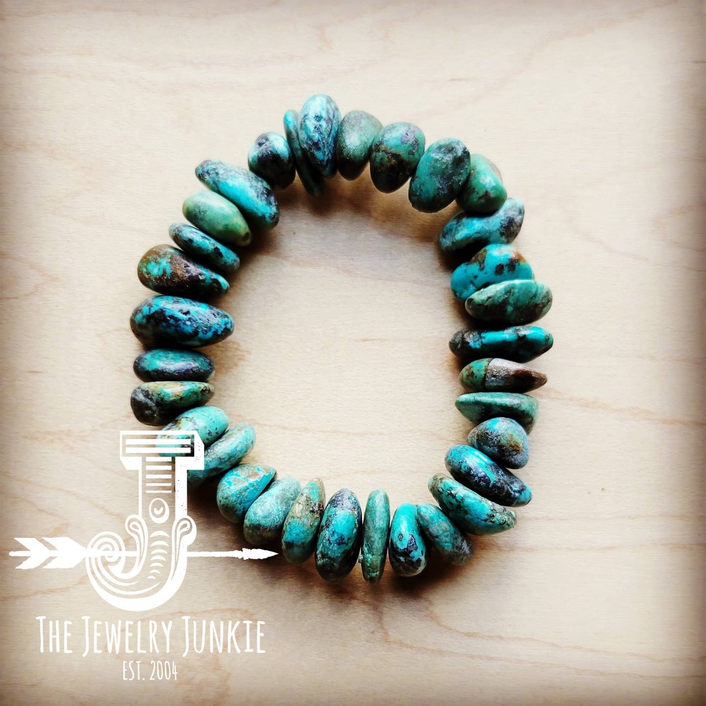 Chunky Genuine Natural Turquoise Bracelet