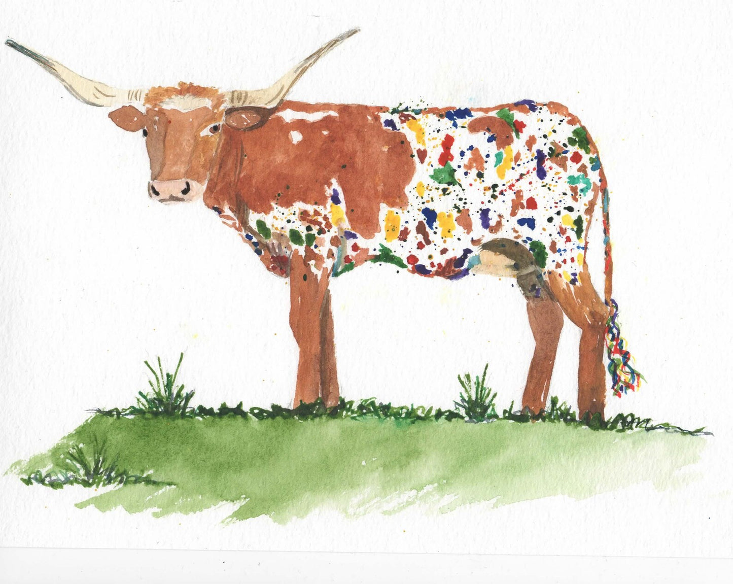 Texas Longhorn 8x10 Print