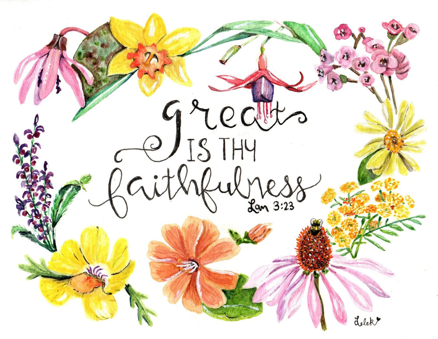 Great is Thy Faithfulness 8x10 Print