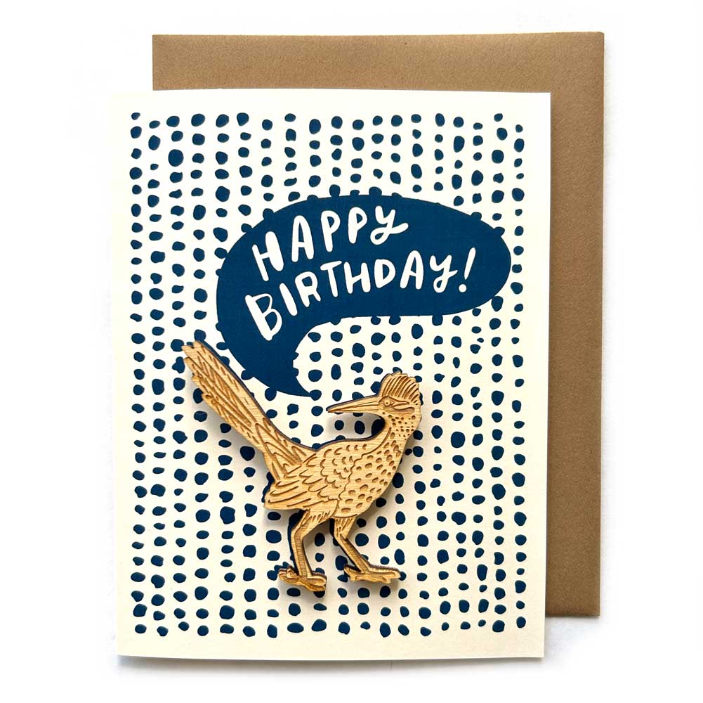 Happy Birthday Roadrunner Magnet w/ Card