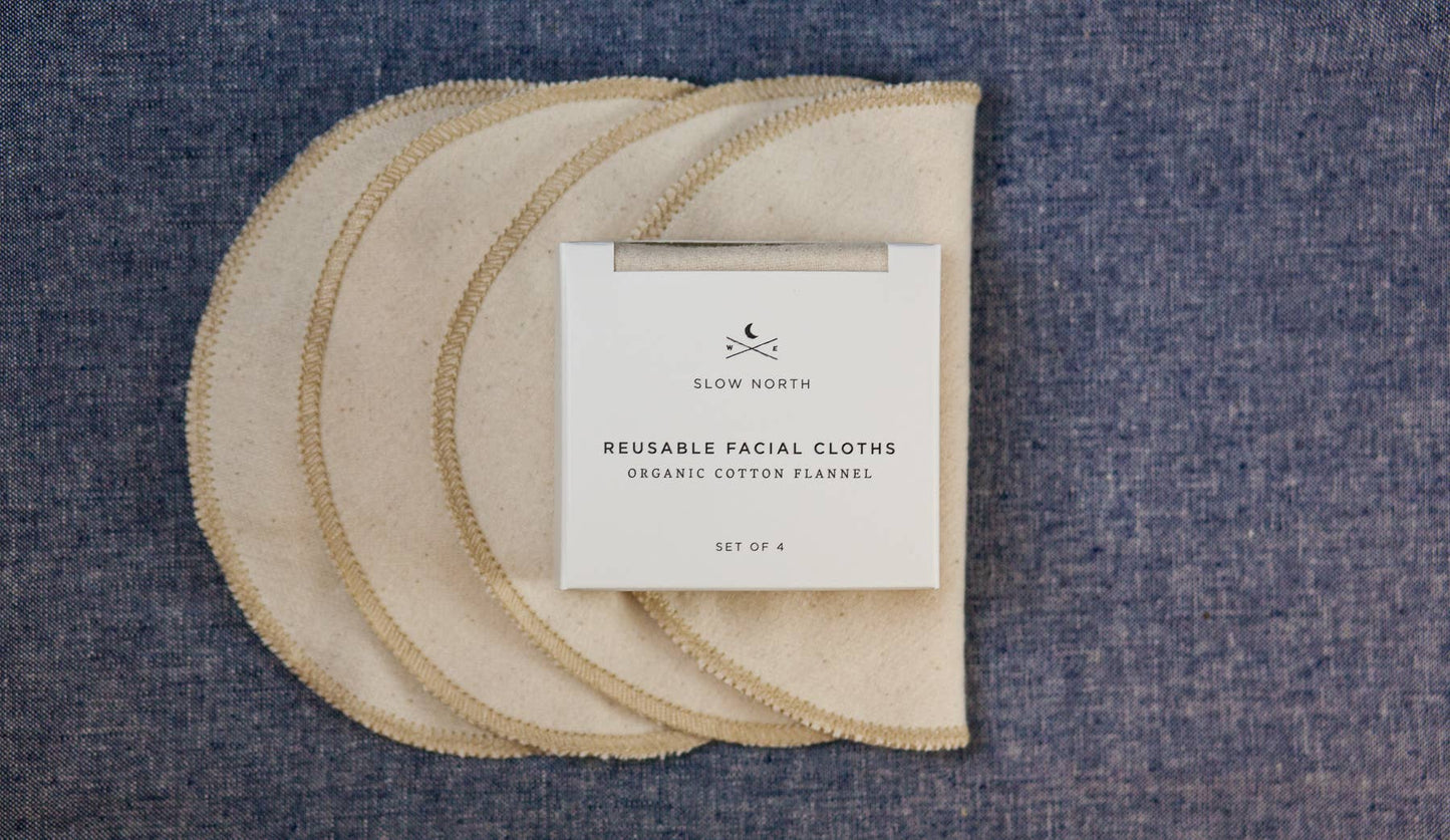 Set of 4 Reusable Facial Cloths