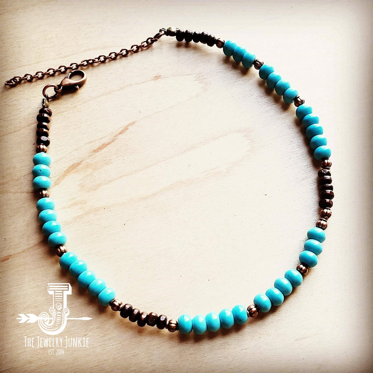 Blue Turquoise Choker Necklace