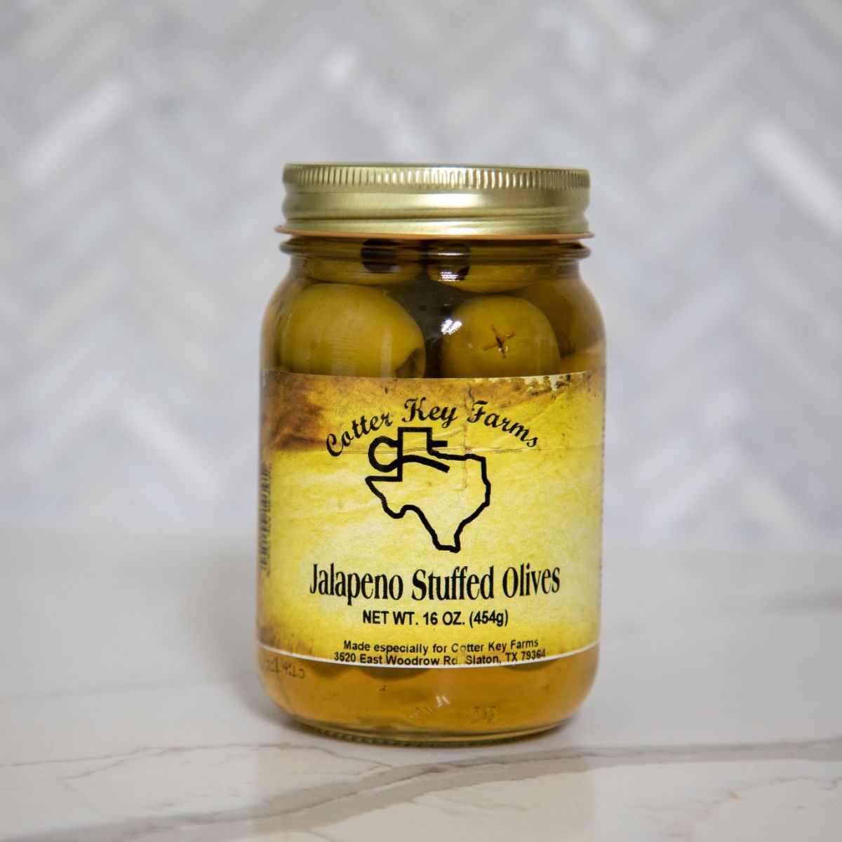 Cotter Key Farms, Lubbock, Texas, Out West Mercantile, Pecan Ridge, Slaton, Texas, Bakery, Gift Shop, Salsas, Sauces, Jams, Gift Items, Near Lubbock,  jalepeno stuffed olives