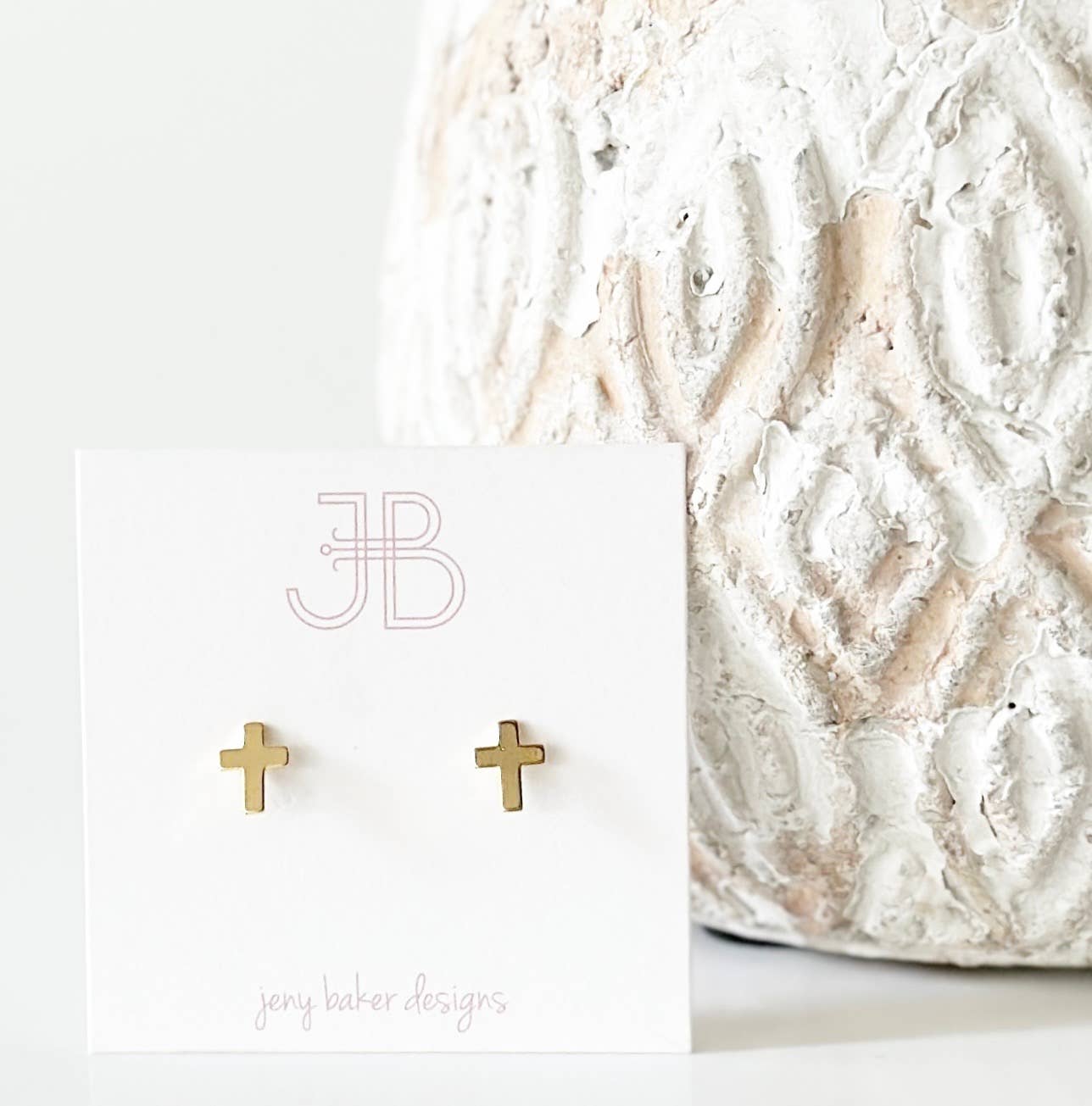 Golden Cross Studs