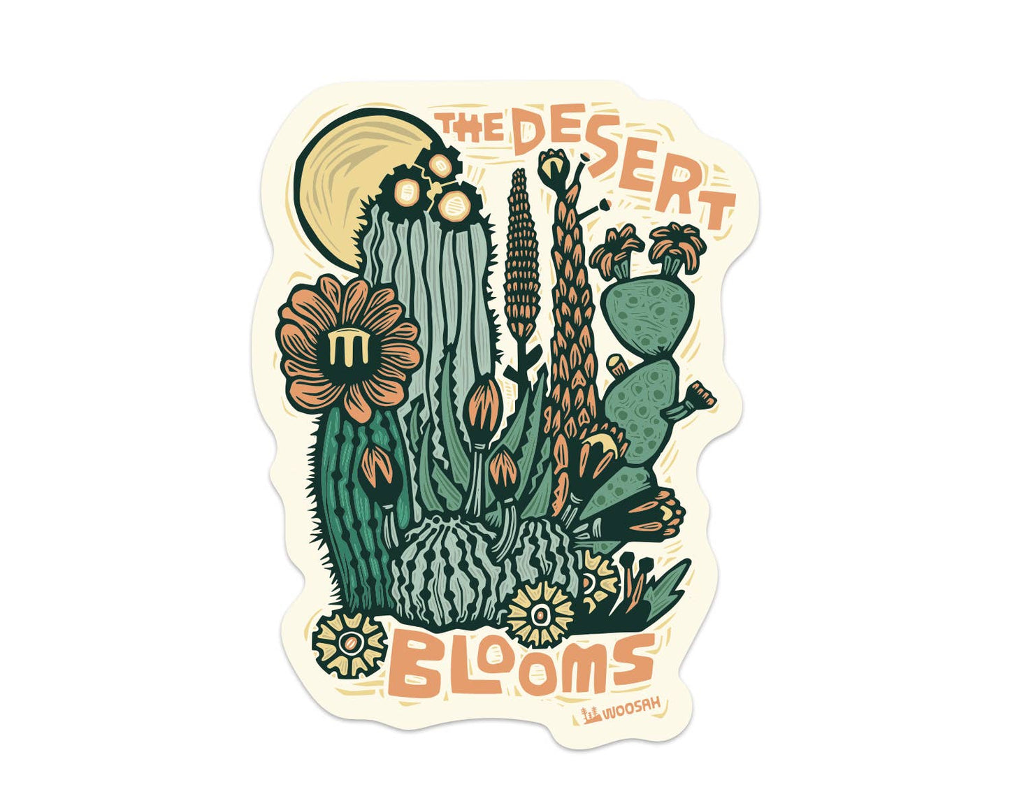 The Desert Blooms Sticker