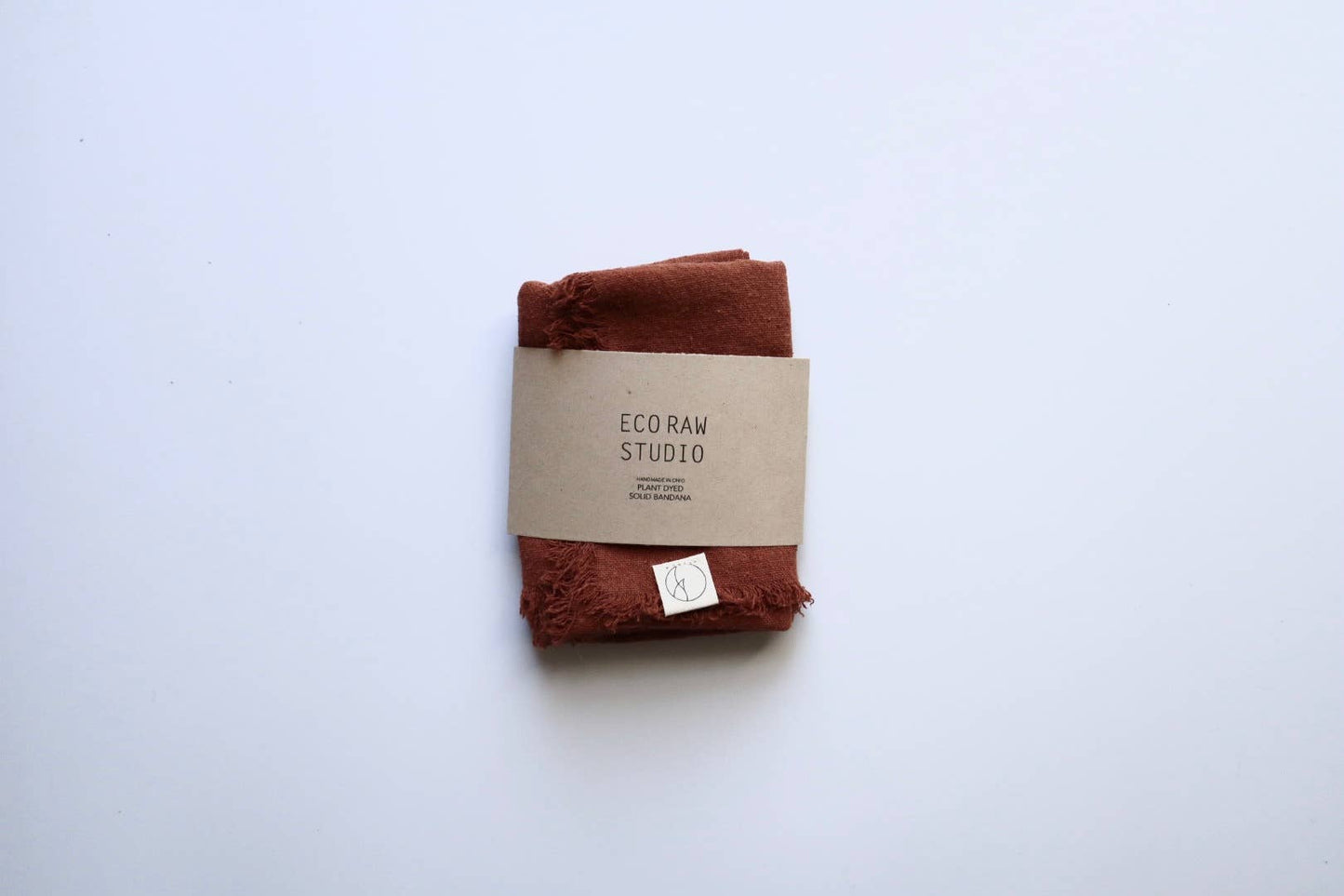 Terra Cotta Solid Naturally Dyed Bandana